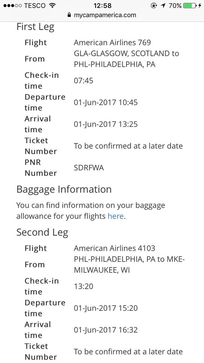 shan_oooon's tweet photo. Flight details confirmed!!!๐๐ Glasgow -Philadelphia- Milwaukee #getmetocamp #campamercia @CampAmerica69 https://t.co/6GNwNd2IUG