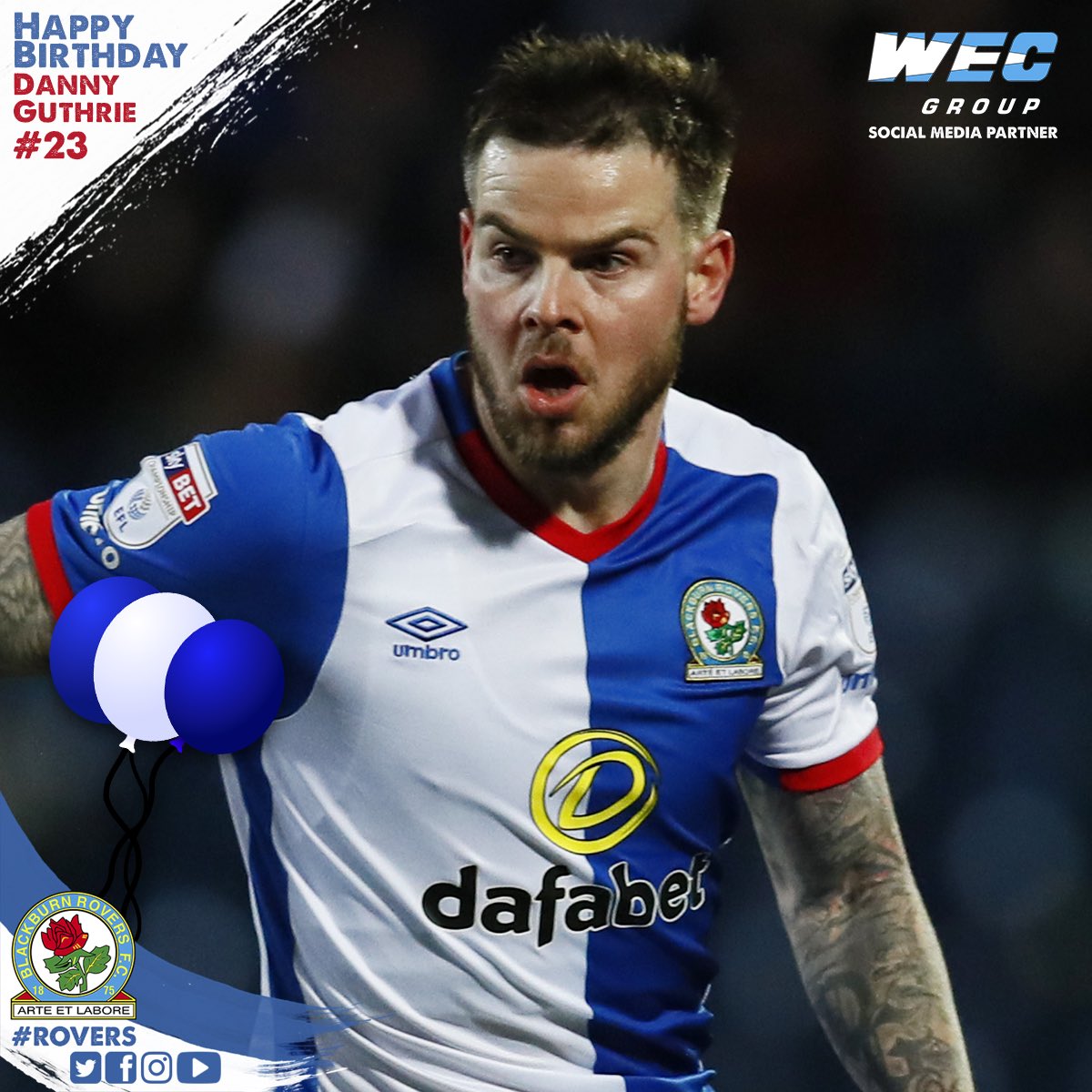 Happy Birthday to midfielder Danny Guthrie, who turns 30 today.    