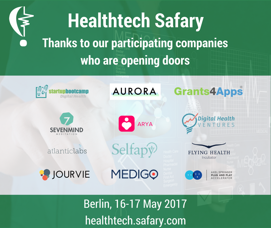 Who's opening doors during Healthtech Safary? Here they are! Which company are you most interested in? #healthtech #digihealth #medtech #RT