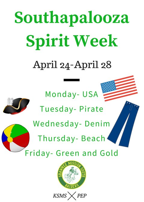 gwoodEDU's tweet photo. Big Time Spirit Week-Join us at lunch for Southapalooza-Poetry Slam, Walk A Mile, Peter &amp; Starcatcher @SouthPep @southksms @smsouth50th https://t.co/kdXc20qy0r