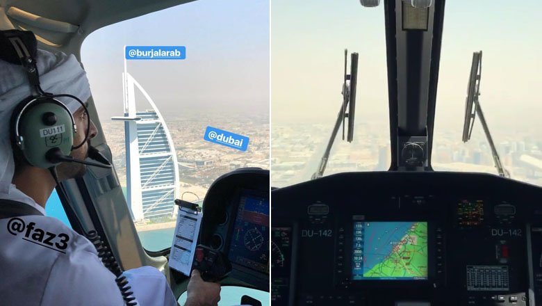 VIDEO: Sheikh Hamdan pilots chopper over #Dubai - bit.ly/2nYK5qH  <a href="/faz3/">Faz3</a> <a href="/MyDubai/">#MyDubai</a> <a href="/visitdubai/">Visit Dubai</a>