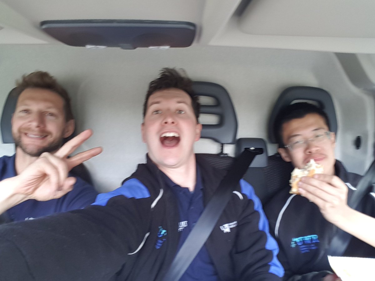 Long time no post! On our way back from bruntingthorpe with the ARV6 #VanSelfie <a href="/ShaneKellyRace/">Shane Kelly</a> <a href="/UWRacing/">UWRacing</a>