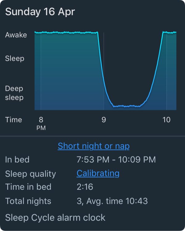 FireAndFocus's tweet image. My Sleep Cycle statistics
Analysis by #SleepCycle for iPhone.
sleepcycle.com/get/
