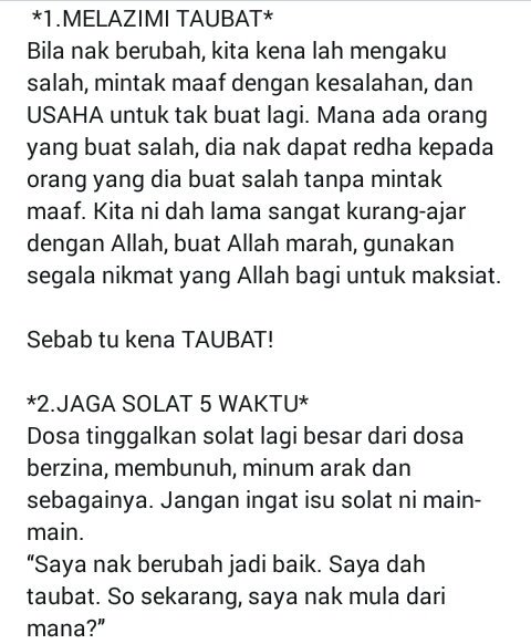 Hl Official On Twitter Tips Bersama Hubban Limaanan Tips Istiqamah Untuk Berubah