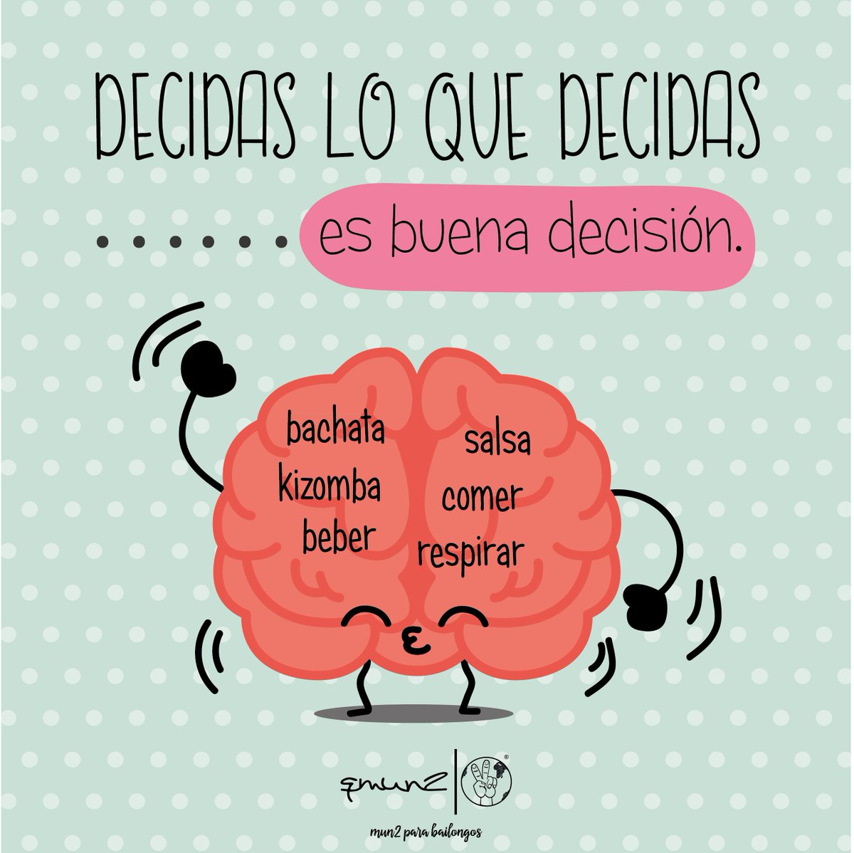 quemun2's tweet photo. Qué piensas que necesitas más? 🤔😱✌ #cerebrosdeqmun2 #FelizMartes  #bailongos #baile #bailar #bachata #salsa #kizomba #diseñografico #design https://t.co/Bc5K0RVJ84