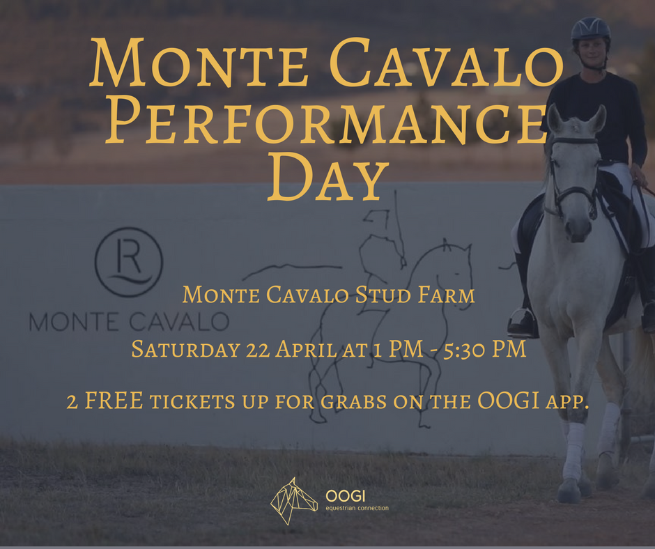 OOGIEquestrian's tweet photo. Win 2 free tickets to the #MonteCavaloPerformanceDay Share this competition post on Facebook and enter on the OOGI Equestrian app. https://t.co/iVmg0HOrH6