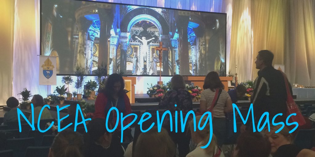 GoStAloysius's tweet photo. So excited to be at the NCEA convention opening Mass! #NCEA17 https://t.co/CE0XpqcHq0