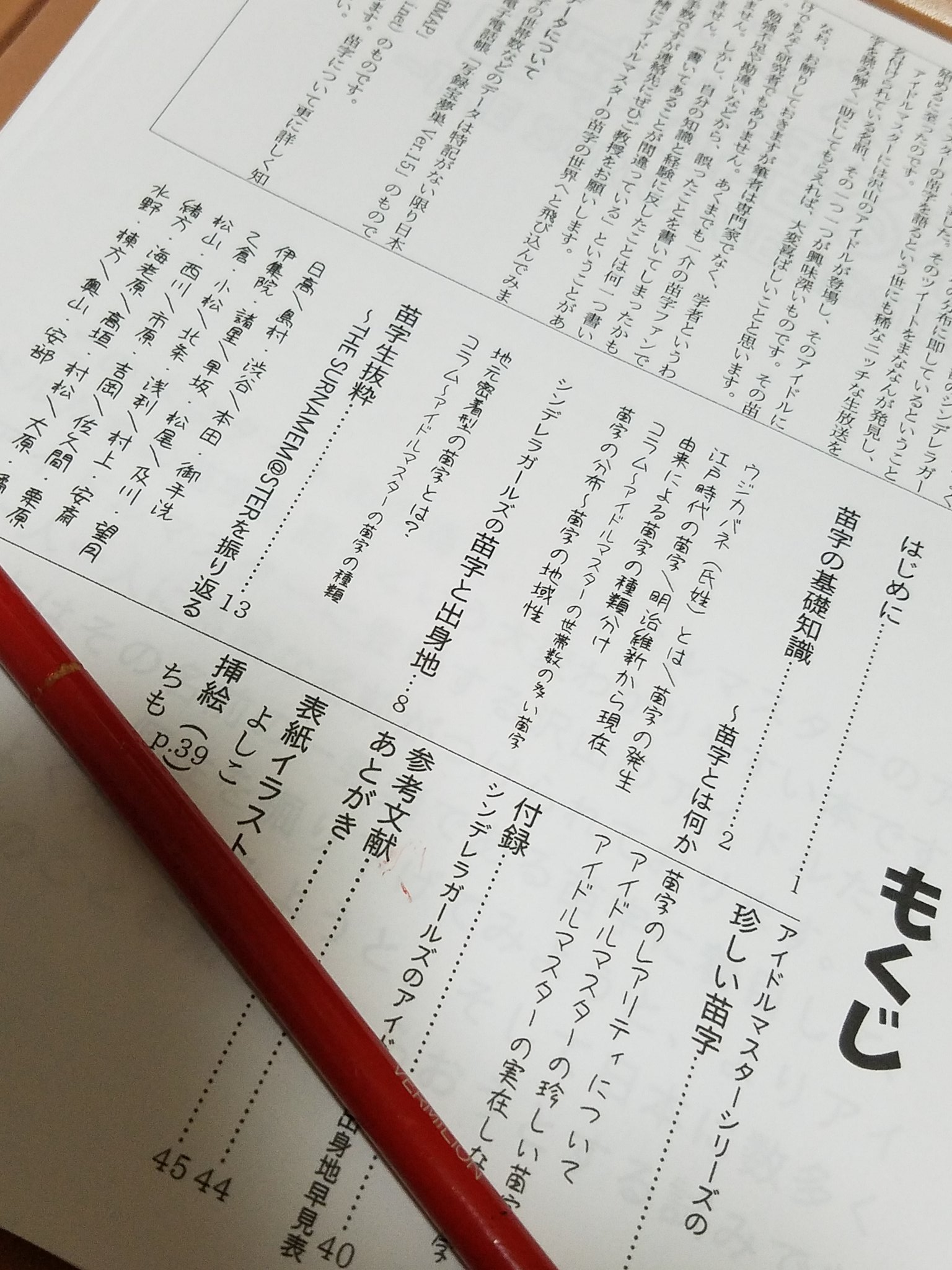 苗字を語る Twitter