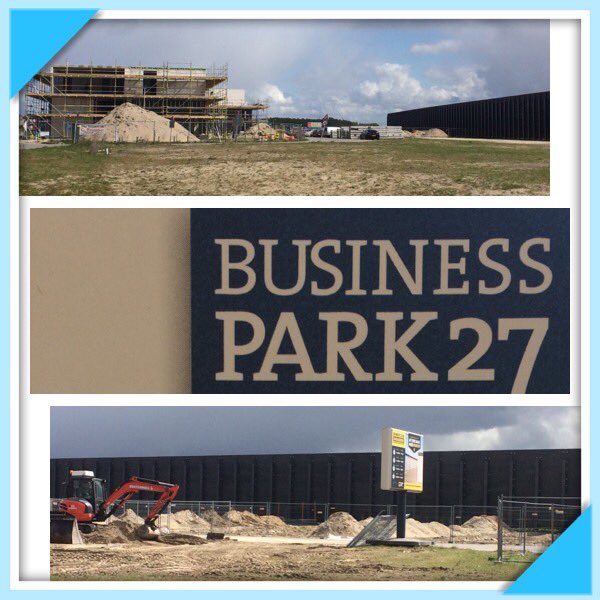 Als je De #Blaricummermeent in rijdt zie je veel bouwactiviteit. Ook <a href="/BusinessPark27/">BusinessPark27</a> wordt op meerdere kavels tegelijk gebouwd.
