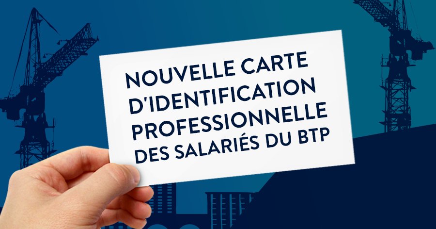 AuditCefat's tweet photo. .@AuditCefat Professionnels #BTP : nouvelle #obligation avec la #carte d'#identification des #salariés. +d'infos https://t.co/RxBO1s6wQB https://t.co/k4INXr4RSJ