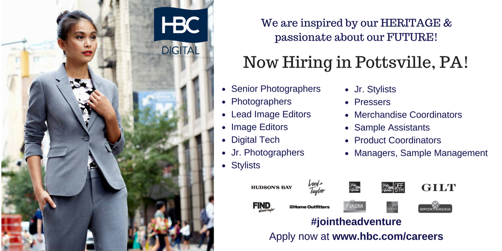 hbc_digital's tweet photo. HBC is hiring the below digital roles in Pottsville, PA! Please send resumes to Jacqueline_Vullo@s5a.com or visit https://t.co/RI5dP61S2Y https://t.co/YaPrt9vcod