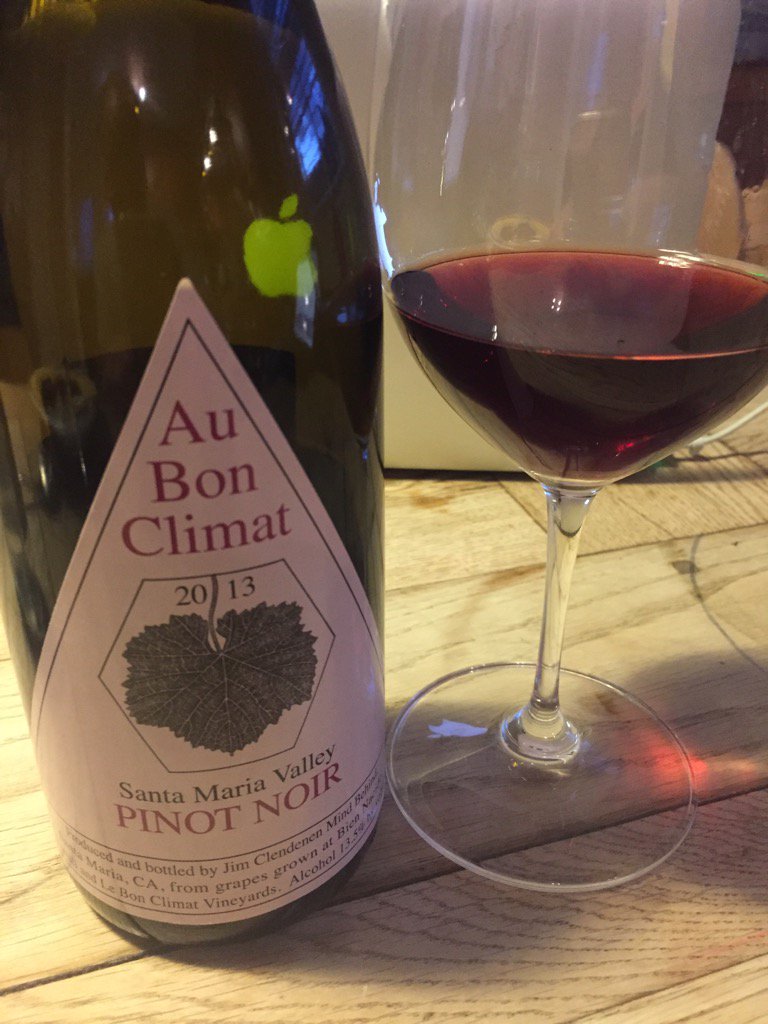 Delicious Californian Pinot noir <a href="/aubonclimat/">Au Bon Climat</a> (2013) picked up at <a href="/winetastingshop/">Julia Michael</a> cc @fmvwines #balham