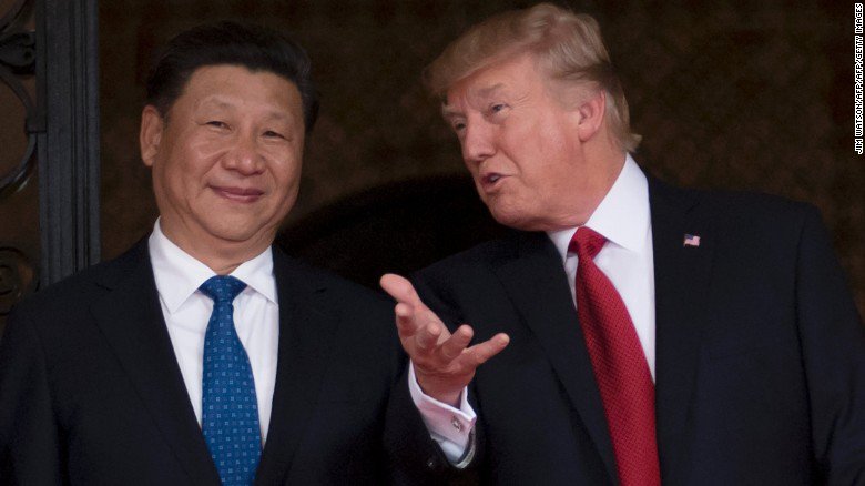 CNN's tweet photo. One reason President Donald Trump changed his rhetoric on China? He really likes the Chinese president https://t.co/LywLA6TSki https://t.co/vdfcbBF5B9