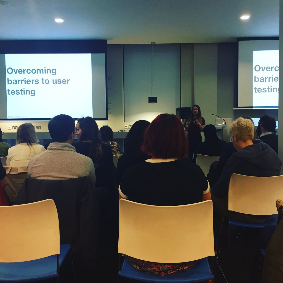 Great first half at the Ladies who UX event <a href="/LadiesthatUXMCR/">Ladies that UX MCR</a> #uxdesign