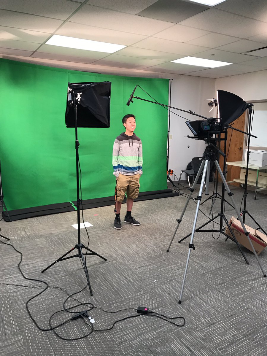 TateLibrary's tweet image. BooneTV tapes daily announcements. Student led video production--very cool. #toreadors