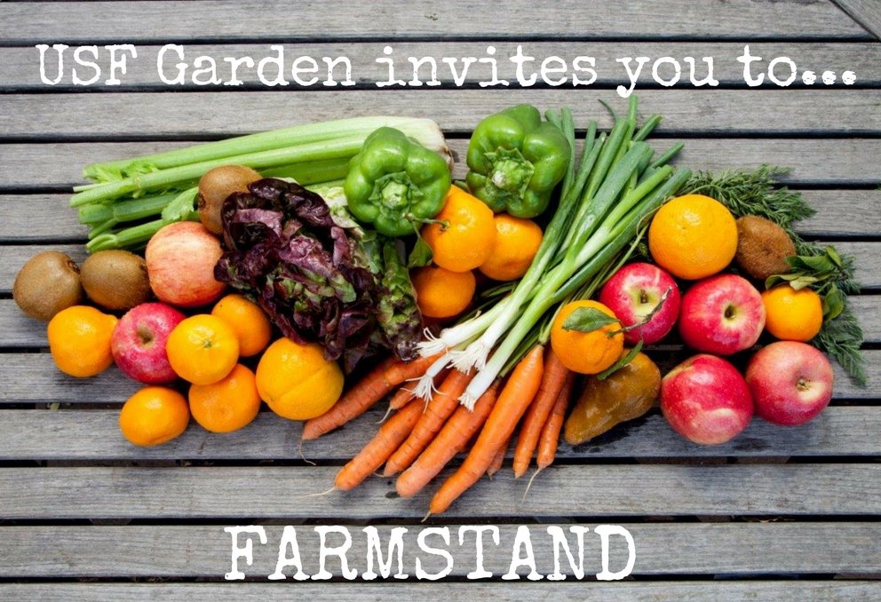 USFgarden's tweet photo. What's this Thursday, at 12 PM in Gleeson Plaza? A fresh, organic lunch! YASSSS 🙌 #usfca https://t.co/VzfQq8fAXR