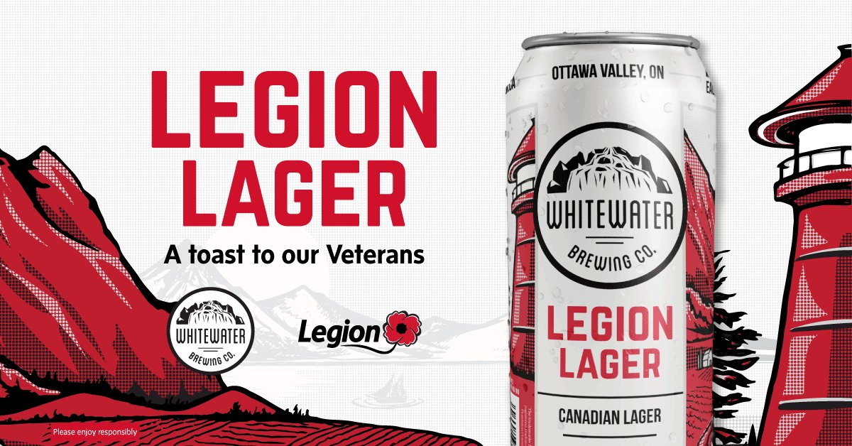 We’ve partnered w/ <a href="/WhitewaterBrew/">WhitewaterBrewingCo</a> to produce a new craft beer to help raise awareness &amp; funds for Legion programs: legion.ca/article/the-le…