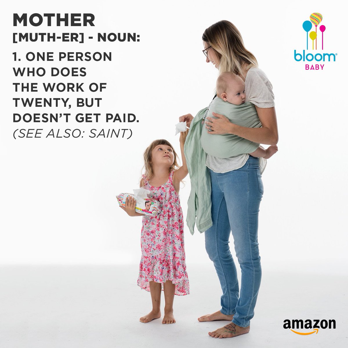 A pre #MothersDay vocab lesson – we’ll help get your wipe situation defined, you just stay saintly til next month: bit.ly/bloomAtAmazon