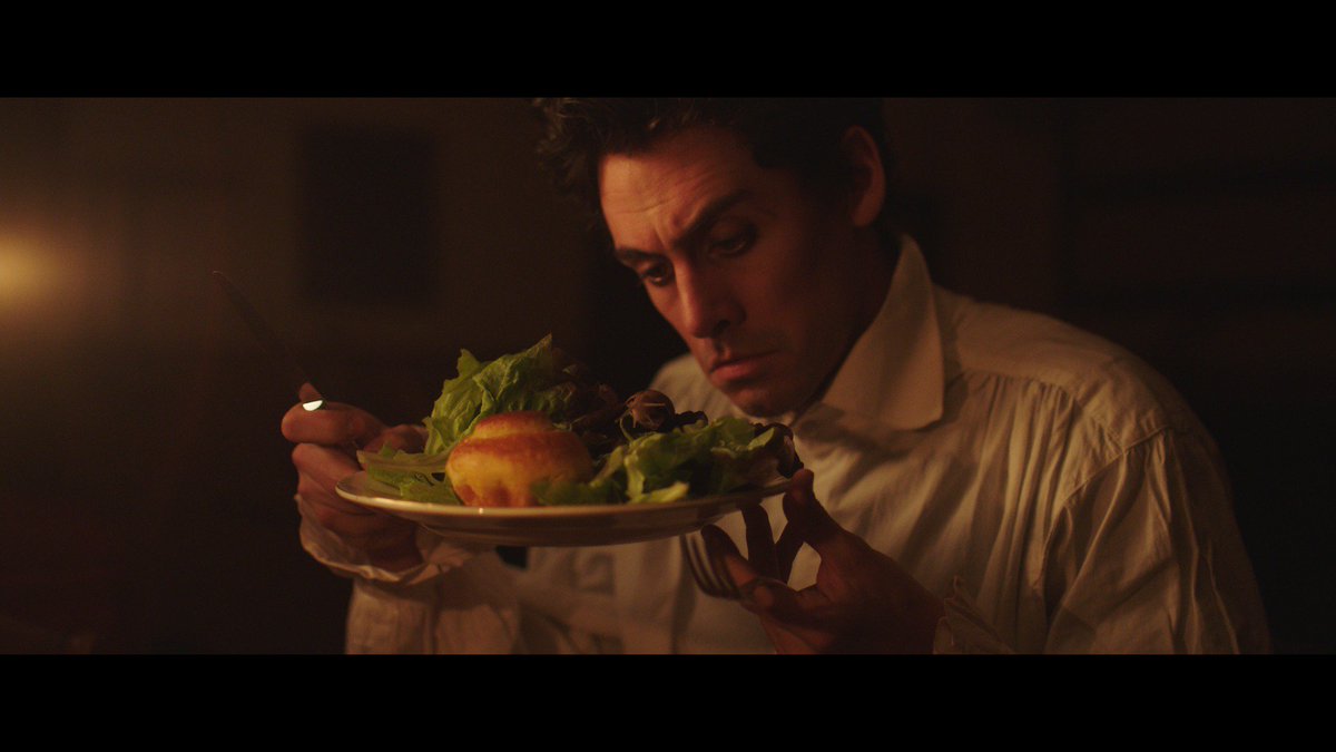 AliceLewisFilm's tweet photo. What is in #LewisCarroll's plate? Watch our take on the #aliceinwonderland #caterpillar. #still #shortfilm #snail #editing @AliceLewisFilm https://t.co/noYXJdsmnW