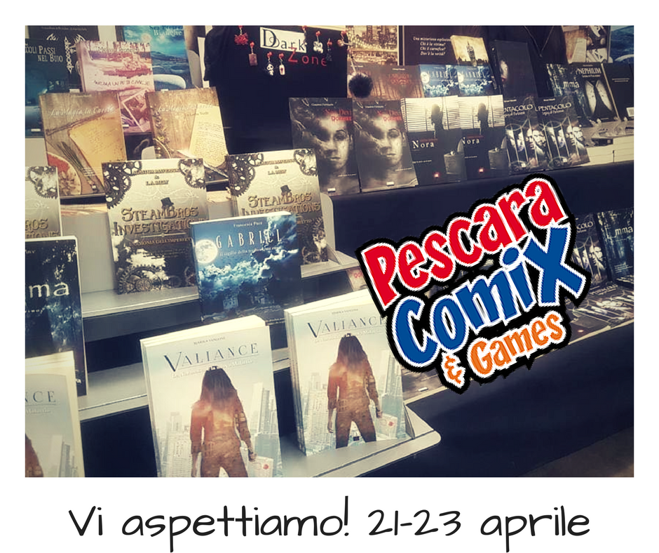 thedarkzone01's tweet photo. Vi aspettiamo dal 21 al 23 aprile al @PescaraComix 
#DZEdizioni https://t.co/0dAN7MxZ9E