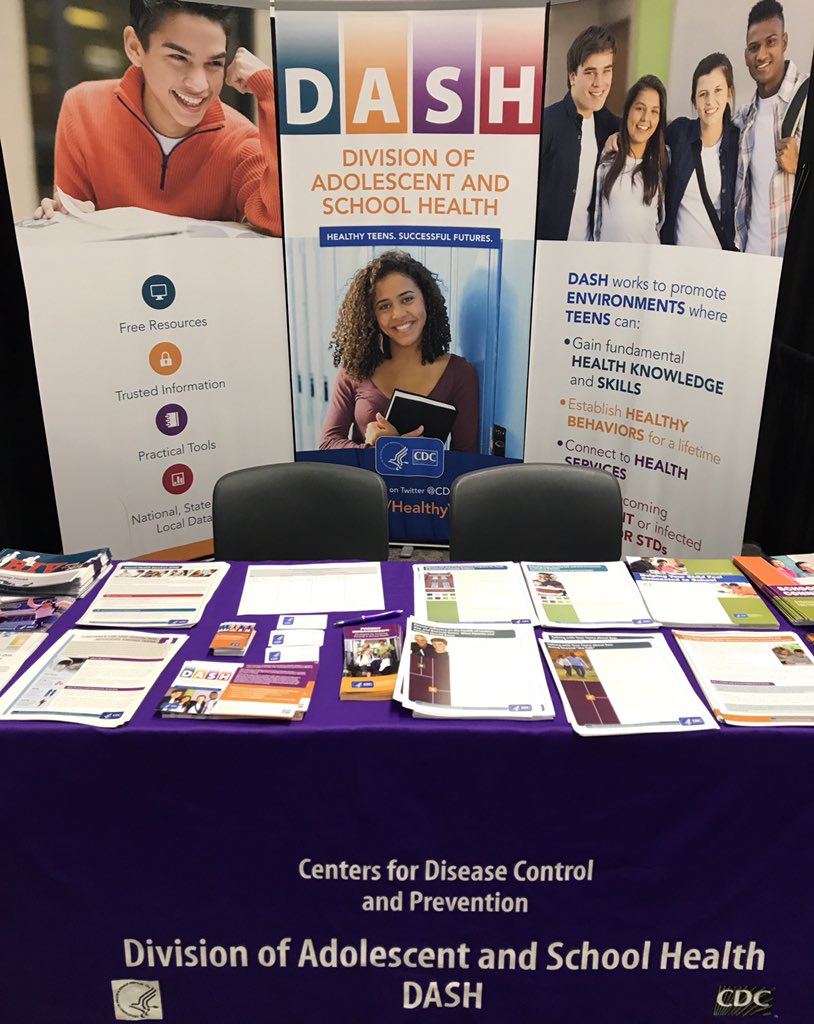 CDC_DASH's tweet photo. Want to learn how #CDCDASH is helping combat substance use & sexual risk behaviors among teens? Stop by booth 1 to find out! #RxSummit https://t.co/FtxeOfVOsk