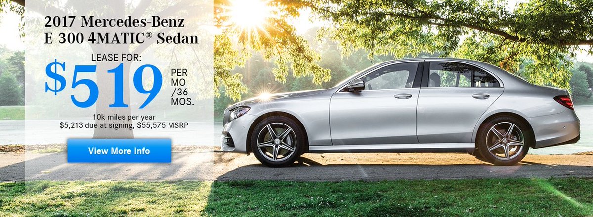 mercedesofgb's tweet photo. Check out the 2017 #MercedesBenz E 300 - only $519 / 36 months.
https://t.co/RA3f5EGdfQ https://t.co/mV5NkYMx29