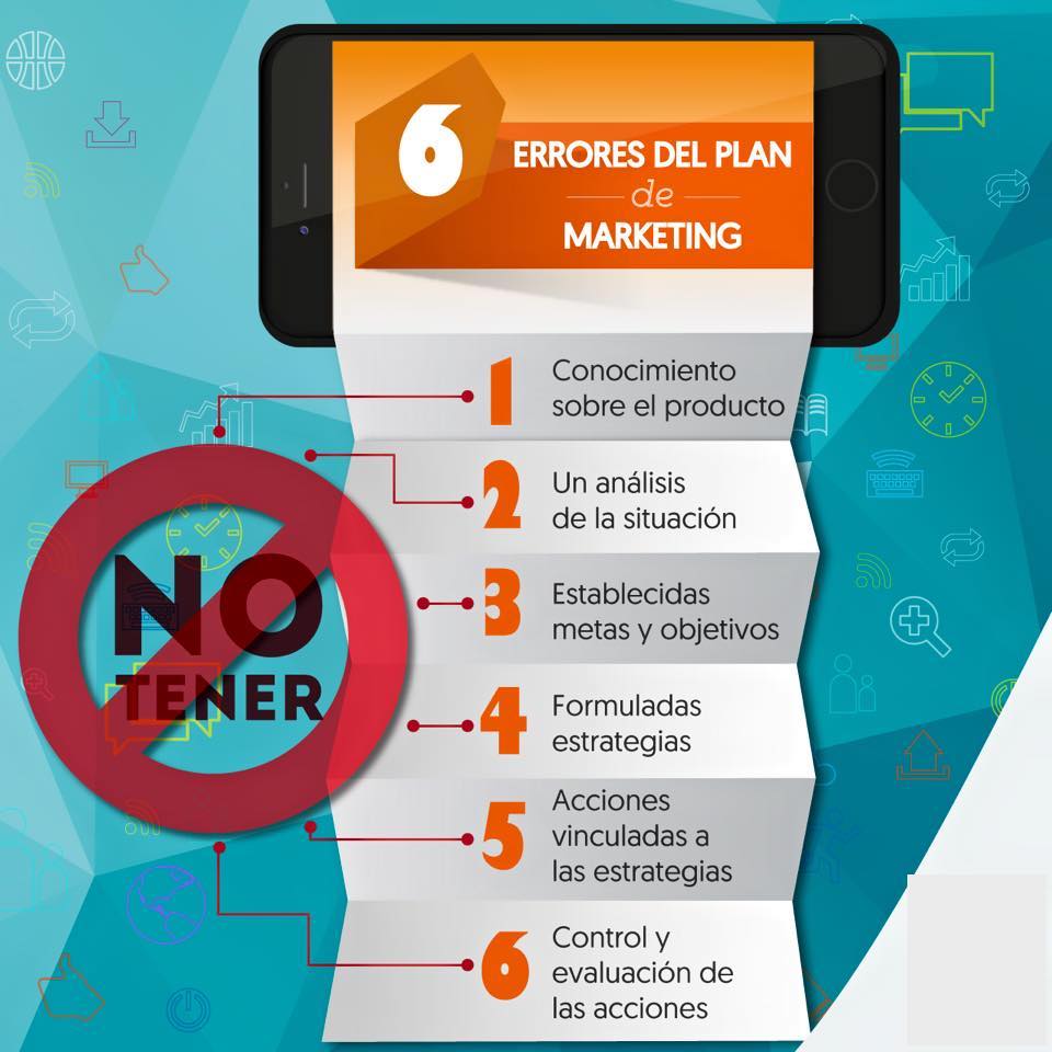 cesartgil's tweet photo. Errores que no se deben de cometer en un plan de Marketing. #infografía #marketingdigital https://t.co/CRTh9IEgtE