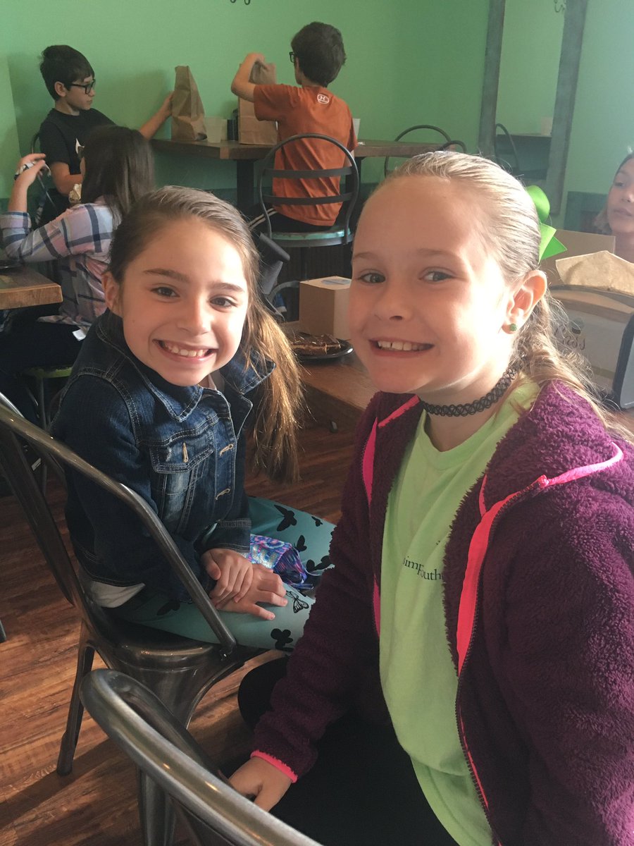 CarlyEsko's tweet photo. Mrs Eskridge's homeroom hanging out at our Adopt a Business, Cass &amp; Co! Thanks for all you do for our community! https://t.co/9Uc7b4MgHH