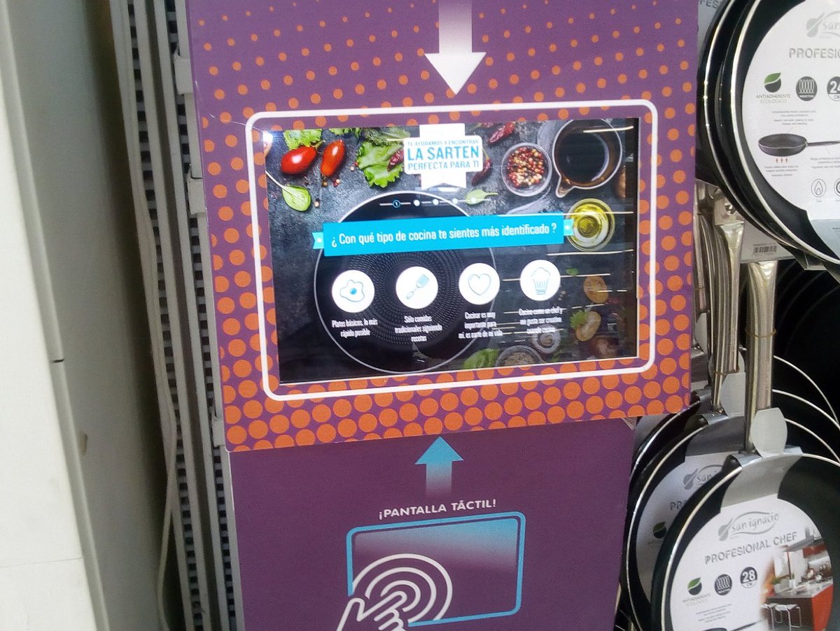 ElecomTouch's tweet image. Découvrez la toute dernière installation (matériel + logiciel) pour SEB à Madrid, dans un Carrefour ! #tactile #seb #application #elecom