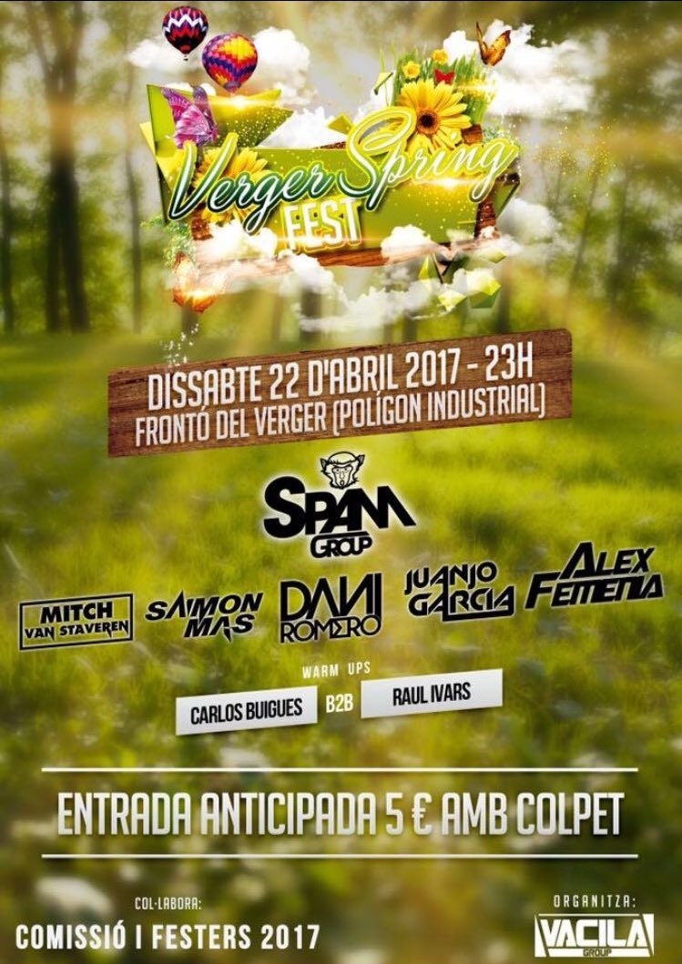 Cartel completo para la segunda edición de #VergerSpringFest 
Quién se viene??? RT