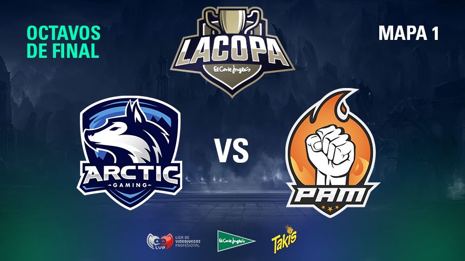 LVPesLoL's tweet photo. Dos equipos de Segunda luchando por pasar a cuartos de final.

#⃣ #OctavosCopaECI3
🆚@ArcticGamingES vs @PAMsports 
🔴https://t.co/KfkvjPW2mN https://t.co/9BOBuVYe19