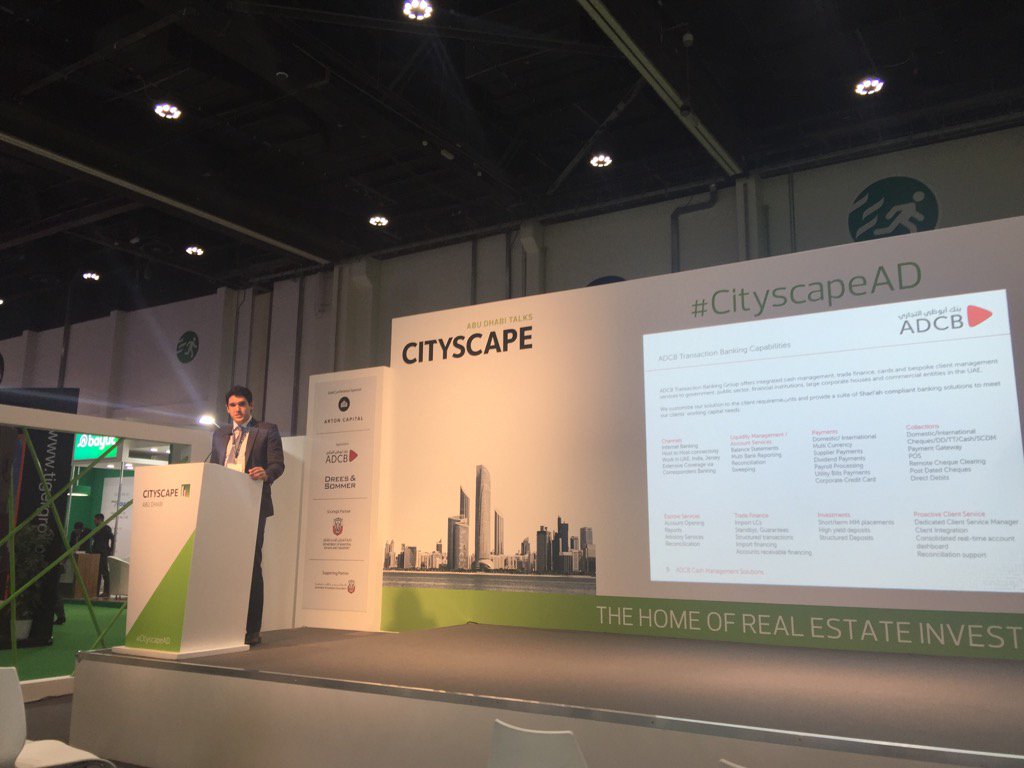 Monieissa's tweet photo. Escrow accounts explained by @ADCB at #cityscapeADTalks now https://t.co/IGOM8rzZbt