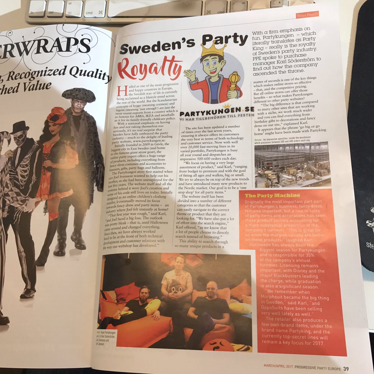 #partykungen goes international press