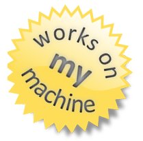 bynary's tweet image. Works on my machine. #thingsprogrammerssay