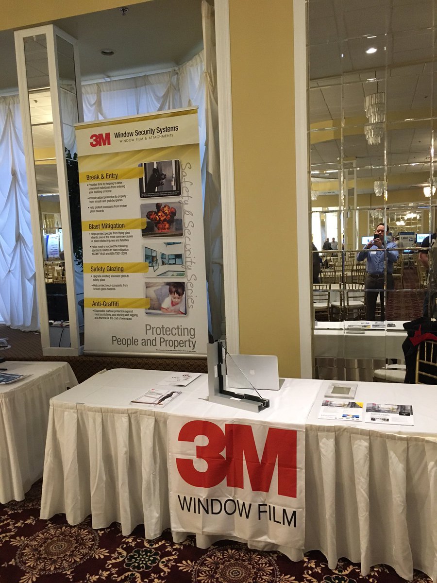 Find our booth today at the #SchoolSafety17 show. @3MWindowFilmUSA #3MWFDealers