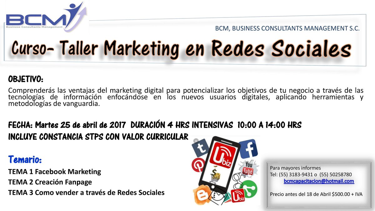 amarillasdf's tweet photo. #taller práctico de #RedesSociales  #MarketingDigital  informes por inbox @EnLaCondesaMx  @ColNarvarte  @En_LaCuauhtemoc https://t.co/ITxNNnTCvZ