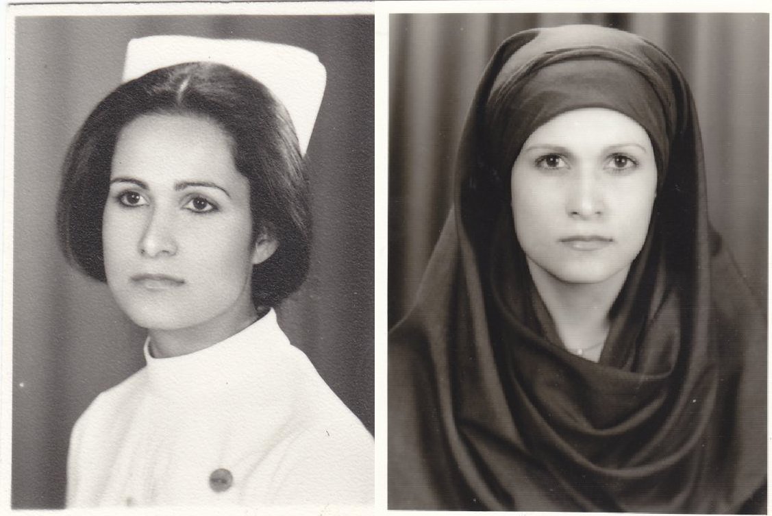 ArminNavabi's tweet image. My mom, before and after the 1979 Iranian Islamic Revolution