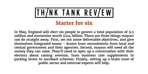Good teams, new money, better advice. Three tips for England's new #MetroMayors from <a href="/lukeraikes/">Luke Raikes</a> for <a href="/ippr/">IPPR</a> goo.gl/ofuQtz