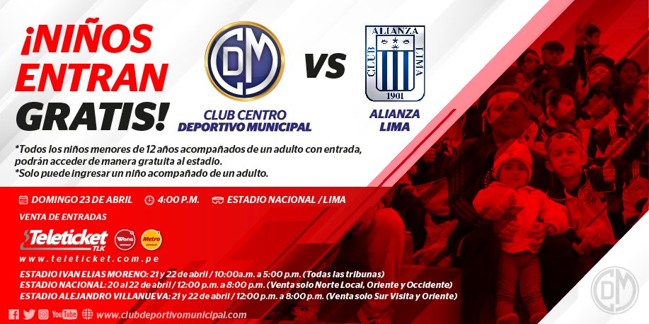 CCDMunicipal's tweet photo. #CopaDeVerano2017
#Fecha10
#CDMvsAL
¡Ven al estadio con toda la familia y alentemos juntos a La Academia!
#EchaMuni https://t.co/sv5jN5DOae