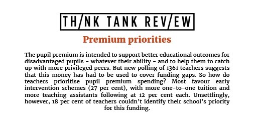 What's the priority for the #pupilpremium? Mostly 1-to-1 tuition, but many teachers don't know: <a href="/suttontrust/">The Sutton Trust</a> poll goo.gl/ofuQtz