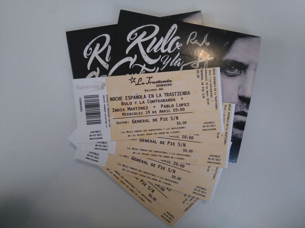 Tenemos discos firmados y entradas para ver a <a href="/RuloMusica/">Rulo y la Contrabanda</a>, <a href="/IndiaMartinez/">India Martínez</a> y <a href="/PabloLopezMusic/">Pablo López</a> 🎶 Solo seguinos y hacé RT de este tuit!