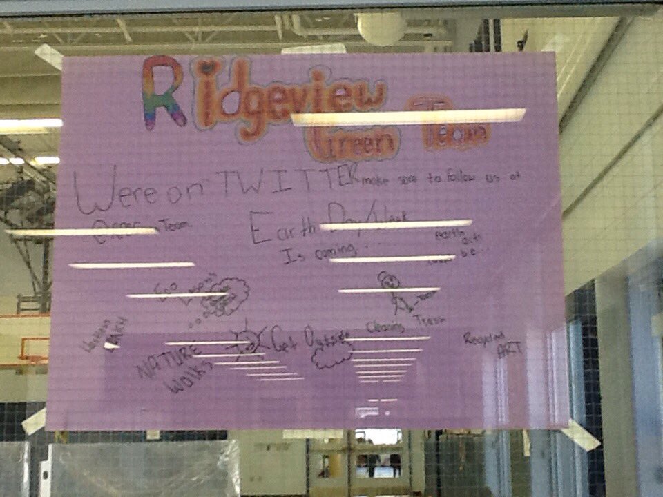 RPSGREENTEAM's tweet photo. Ridgeview is celebrating earth week from April 18 to April 21. Participate in an eco friendly act and win an ice cream party for your class. https://t.co/MQn4qnjHCB