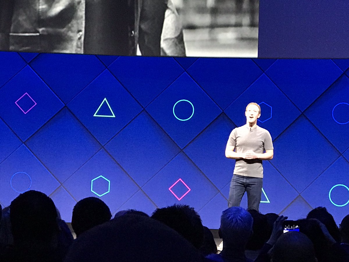 carloople's tweet image. Mark Zuckerberg on stage!!! #facebookf8 #fbf8