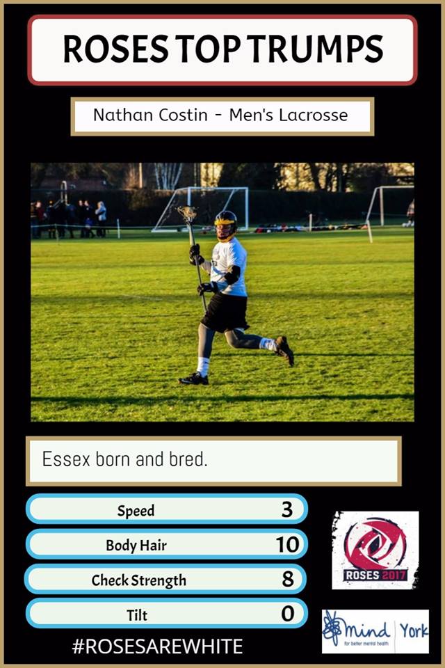 This #Roses2017 Top Trump is <a href="/YorkLacrosse/">University of York Lacrosse Club (UYLC)</a> president Nathan Costin! 

Get your tickets now! yusu.org/events/roses-2…? #PutOnAPerformance