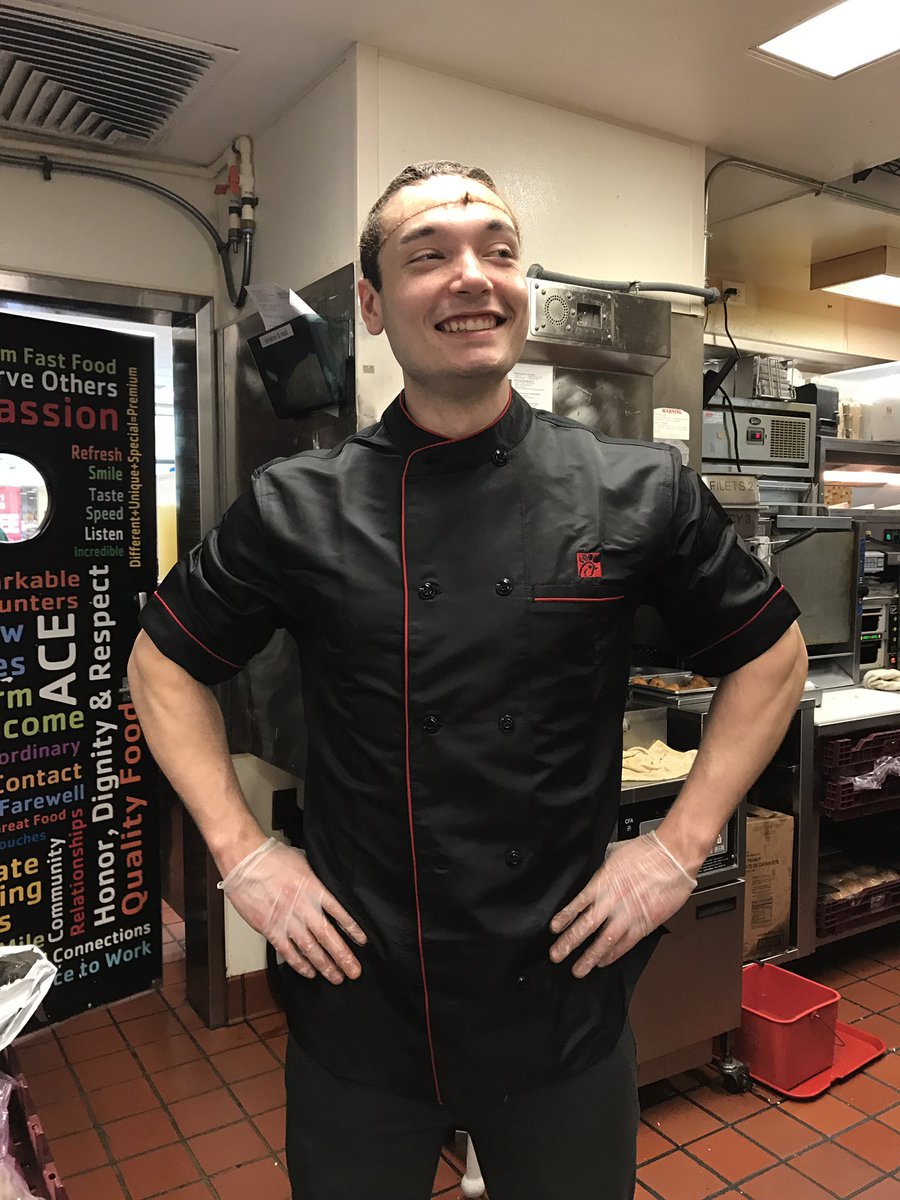 cfaconcordmall's tweet photo. Aaron's worked here for 8+ yrs! Favorite item(s)? Grilled Club -tomatoes, +Pepper Jack &amp; pickles. Iced Coffee is a must! #teammembertuesday. https://t.co/FMDAVgOQRi