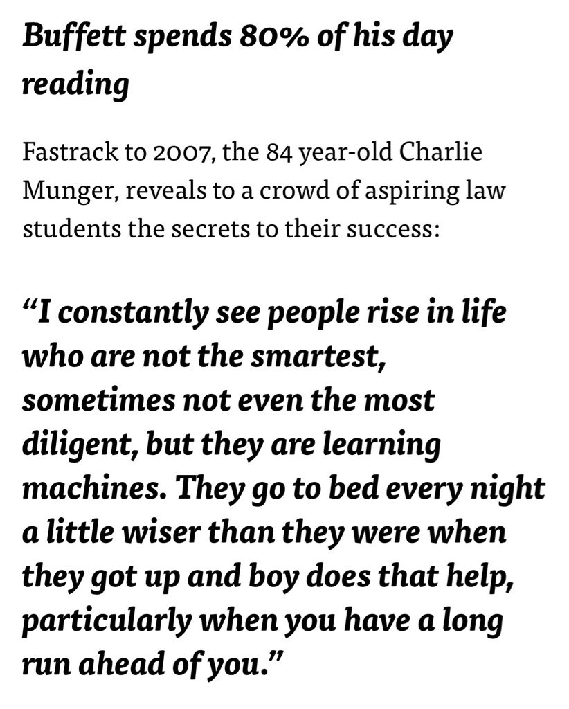 Without a doubt I attribute the vast majority of my Success to being a voracious reader that's a CLUE by the way😉