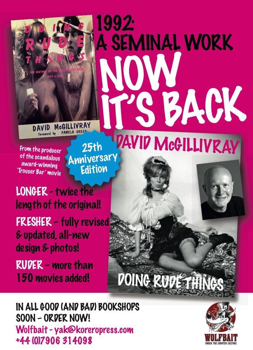 trouserbar's tweet photo. Trouser Bar producer @makeadelivery's saucy & unique study of #British #sex #films is coming back, longer & ruder than you remember #DRT2 https://t.co/cG07VaqXBx