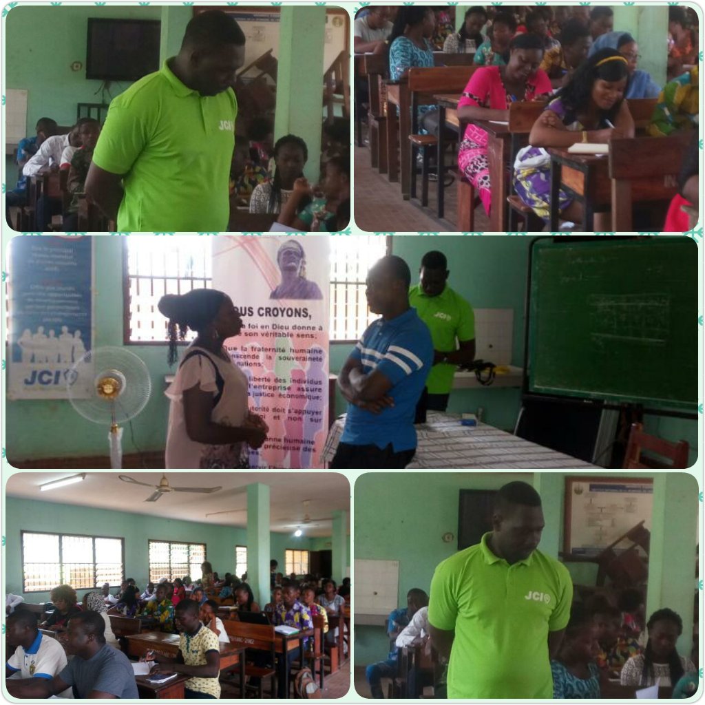 JciBen's tweet photo. Formation public sur l'Entrepreunariat. 
Theme :Reveil l'Entrepreneur en toi INJEPS Porto Novo/Orateurs :Joel Antime SOSSA, Ismène AHAMIDE. https://t.co/eDe6zJmWkm