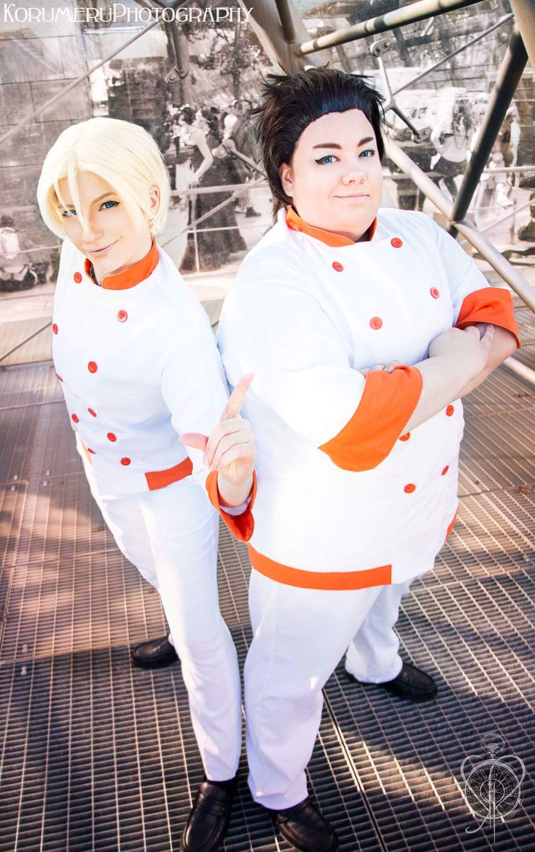 KorumeruArchive's tweet photo. Die #aldinibrothers vom #shokugekinosoma #anime ❤❤ wir  hoffen man sieht sich auf der @animuc #animuc #animuc2017 😊😊😊 #photography #cosplay https://t.co/TMChE6NJxU