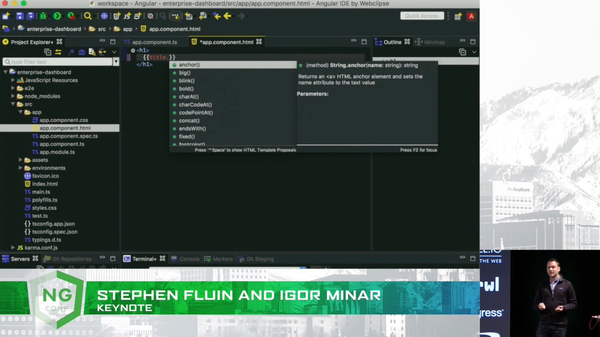 Genuitec's tweet image. AMAZING shout-out by @stephenfluin about our #AngularIDE at @ngconf! We Love it and so will you.Thank you!
youtube.com/watch?v=anzsE2… Min 12.